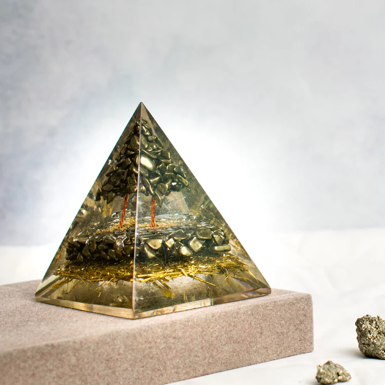 Siddh Pyrite Money Magnet Pyramid